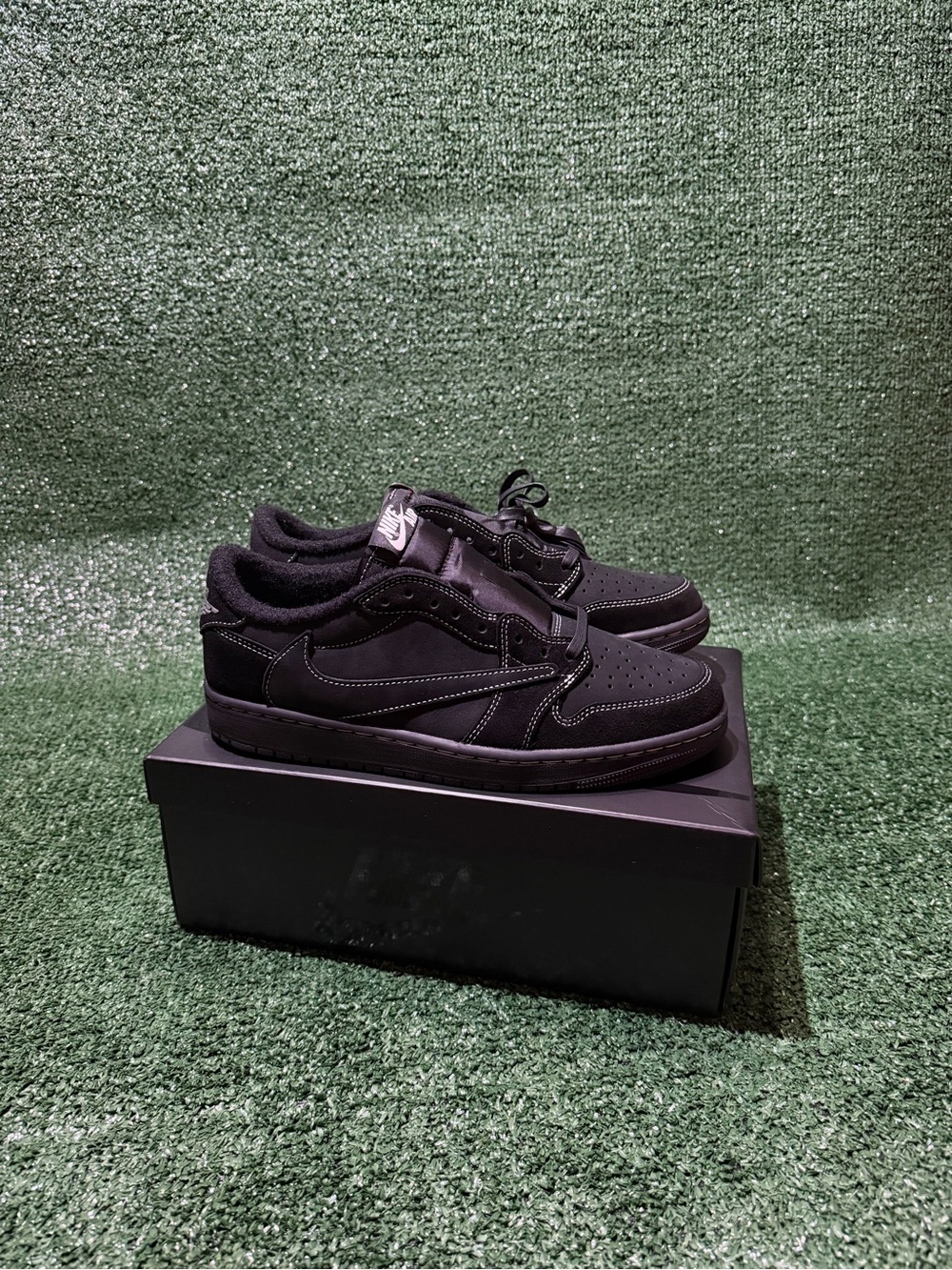 Travis Scott Black Low-Top Sneakers